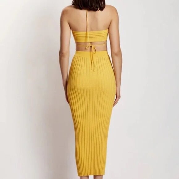 Meshki Yellow Ribbed Set - Picture 2 of 2